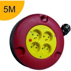 Enrouleur 5m H05VV-F 3G1.5 - 4 Prises 16A - Garantie 2 Ans -Goobayd Magasin 36152542 4