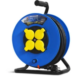 Enrouleur 4 Prises - Cable H07en-3g1.5mm²-25m - I-watts Pro