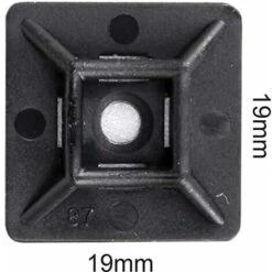 Embases Adhesive Pour Attache De Cable Irisfr, 19mm X 19 Mm, Noir, Serre-Câbles Auto Adhésif, Support De Serre Câble Plastique, Embase Pour Collier De Serrage,100 Pièces 7 Embases Adhesive Pour Attache De Cable Irisfr, 19mm X 19 Mm, Noir, Serre-Câbles Auto Adhésif, Support De Serre Câble Plastique, Embase Pour Collier De Serrage,100 Pièces -Goobayd Magasin 42741530 3