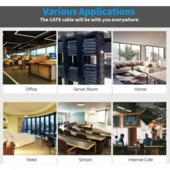 20M Câble Ethernet Cat 7 RJ45 BLEOSAN Câble Réseau LAN Gigabit Haute Vitesse 10 Gbit -Goobayd Magasin 43464916 4