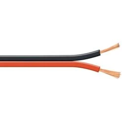 5 M Cable Scindex Méplat Rouge-noir 4 Mm2