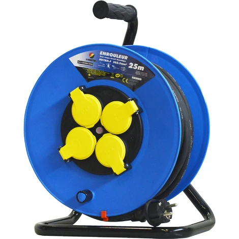 Enrouleur 4 Prises-h07rn-3g2.5mm²-25M -I-watts Pro 1 Enrouleur 4 Prises-h07rn-3g2.5mm²-25M -I-watts Pro