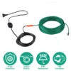 Cordon D'alimentation Enfichable 220 V UE Cable étanche Chauffant Autorégulant Pour Conduite D'eau Protection Contre Le Gel, Chauffage Pour Animaux De Compagnie Reptiles
