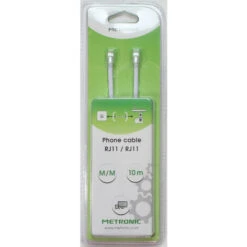 Câble Téléphonique RJ11 Pour Modem, Contacts Dorés 10 M -Goobayd Magasin 5067993 2