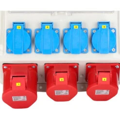 Hengda Répartiteur Distributeur De Courant Pour Chantier 2 X CEE 400V / 16A 1 X CEE 400 V / 32A 4 X 230V -Goobayd Magasin 51346225 4