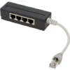 LogiLink Splitter Passifs 5 Ports RJ45 Pour Téléphones RNIS, Blindé, 15cm De Longueur (MP0032)