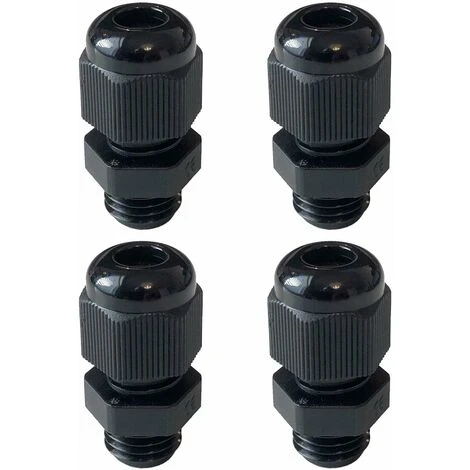 4x Presse étoupe Noir M12 Pour Câble Diamètre 3mm - 6,5mm 1 4x Presse étoupe Noir M12 Pour Câble Diamètre 3mm - 6,5mm