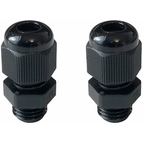 2x Presse étoupe Noir M20 Pour Câble Diamètre 5mm - 9mm Modèle 2 1 2x Presse étoupe Noir M20 Pour Câble Diamètre 5mm - 9mm Modèle 2