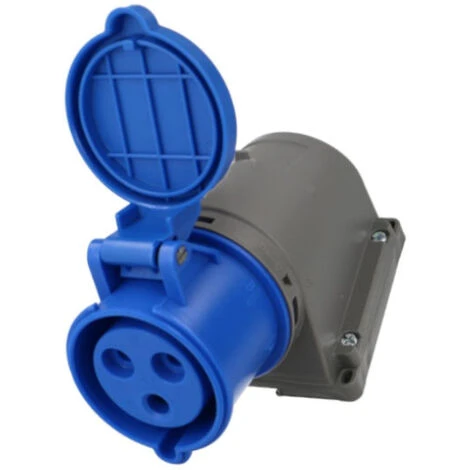 Socle Mural Femelle CEE Monophasée, 3 X 32A 1 Socle Mural Femelle CEE Monophasée, 3 X 32A