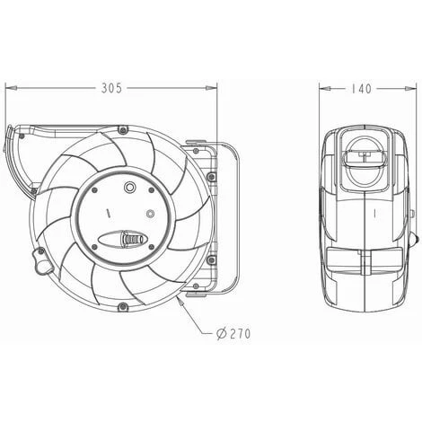 Enrouleur Mural Auto 15m 3G1.5 Avec Voyant + Disjoncteur Thermique - Garantie 2 Ans 5 Enrouleur Mural Auto 15m 3G1.5 Avec Voyant + Disjoncteur Thermique - Garantie 2 Ans – Image 5