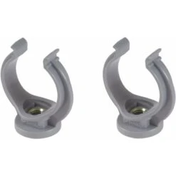 2x Collier Lyre Diamètre 32mm Fixation Tube Tuyau Plomberie PVC Support