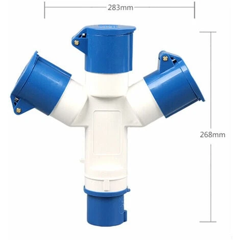 Adaptateur 3 Prises Couvercle Fiche à 3 Pôles 16A 220V Industriel IP44 – Multiprise Caravanes/Camping-Cars/Bateau, Chantier, Connecteur Prises De Courant Industriel Répartiteur 2 Adaptateur 3 Prises Couvercle Fiche à 3 Pôles 16A 220V Industriel IP44 – Multiprise Caravanes/Camping-Cars/Bateau, Chantier, Connecteur Prises De Courant Industriel Répartiteur – Image 2