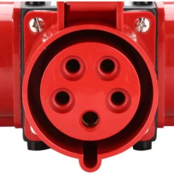 Randaco Prise Industrielle CEE 3 X CEE 400V/32A 5 Broches IP44 étanche Aux éclaboussures Avec Couvercles De Sécurité -Goobayd Magasin 63581670 2