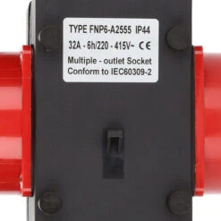 Randaco Prise Industrielle CEE 3 X CEE 400V/32A 5 Broches IP44 étanche Aux éclaboussures Avec Couvercles De Sécurité -Goobayd Magasin 63581670 4