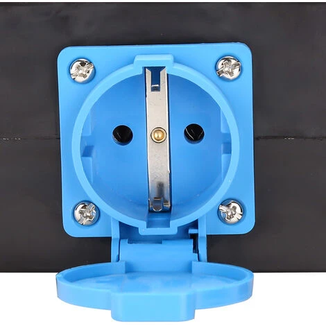 SWANEW Coffret De Chantier Prise Industrielle CEE 16A 1x400V 3x230V 5 Broches CEE IP44 étanche Aux éclaboussures Avec Couvercles De Sécurité 3 SWANEW Coffret De Chantier Prise Industrielle CEE 16A 1x400V 3x230V 5 Broches CEE IP44 étanche Aux éclaboussures Avec Couvercles De Sécurité – Image 3