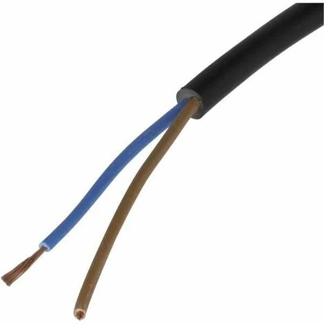 Câble électrique H05VVF 2x0,75mm2 Noir Longueur 2m Fil Universel Réparation Appareil 1 Câble électrique H05VVF 2x0,75mm2 Noir Longueur 2m Fil Universel Réparation Appareil