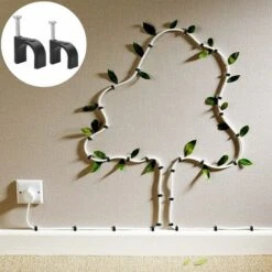 Assortiment De 200 Clips De Câble Ronds , 8 Mm 10 Mm, Clips Muraux Pour Câbles électriques, Clips De Gestion De Câbles, Clips En Plastique Pour Câble Ethernet, Câble Téléphonique, Câble TV 56Vingt -Goobayd Magasin 64939243 3