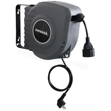 VOLTR - Rallonge électrique Murale Câble De 15m . Enrouleur De Jardin Automatique Avec Sécurité Thermique. 3200W 1 VOLTR - Rallonge électrique Murale Câble De 15m . Enrouleur De Jardin Automatique Avec Sécurité Thermique. 3200W