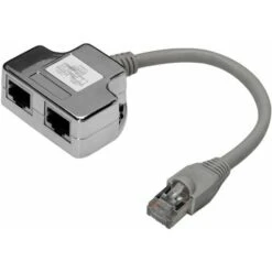 DIGITUS Adapter En T RJ45 Catégorie 5 Prise Mâle RJ45 Vers 2 Prises Femelles RJ45 19 Cm -Goobayd Magasin 68787755 4