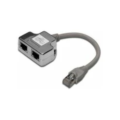 DIGITUS Adapter En T RJ45 Catégorie 5 Prise Mâle RJ45 Vers 2 Prises Femelles RJ45 19 Cm -Goobayd Magasin 68787755 5