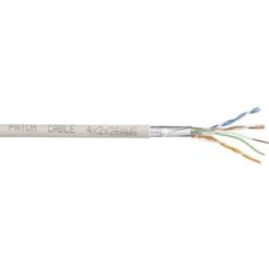 Câble Réseau CAT 6 SF/UTP TRU COMPONENTS CAT 6/CCA 1567182 4 X 2 X 0.27 Mm² Blanc 50 M