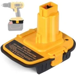 Adaptateur De Batterie DM18D DCA1820 Avec USB Pour Dewalt 20 V/18 V Pour Milwaukee M18 18 V Lithium Batterie DCB204 DCB205 Convertisseur Pour Dewalt 18 V/20 V NiCad & NiMh Outils DC9096 DW9096
