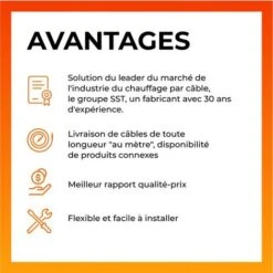IndAstro Lite - Câble Chauffant Auto-régulant, Couronne" "10 Mètres -Goobayd Magasin 71459279 2