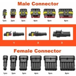 MSBD 622 Pièces Connecteurs électriques étanches, Connecteurs électriques étanches De Voiture Moto Scooter Camions Connecteurs étanches Marins. 7 MSBD 622 Pièces Connecteurs électriques étanches, Connecteurs électriques étanches De Voiture Moto Scooter Camions Connecteurs étanches Marins. -Goobayd Magasin 73214931 3