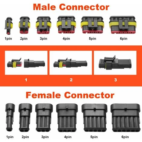 MSBD 622 Pièces Connecteurs électriques étanches, Connecteurs électriques étanches De Voiture Moto Scooter Camions Connecteurs étanches Marins. 3 MSBD 622 Pièces Connecteurs électriques étanches, Connecteurs électriques étanches De Voiture Moto Scooter Camions Connecteurs étanches Marins. – Image 3