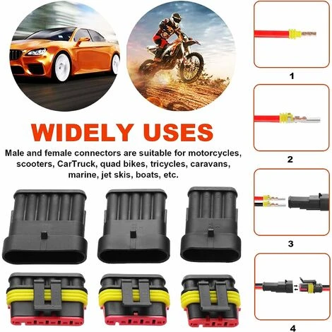 MSBD 622 Pièces Connecteurs électriques étanches, Connecteurs électriques étanches De Voiture Moto Scooter Camions Connecteurs étanches Marins. 5 MSBD 622 Pièces Connecteurs électriques étanches, Connecteurs électriques étanches De Voiture Moto Scooter Camions Connecteurs étanches Marins. – Image 5