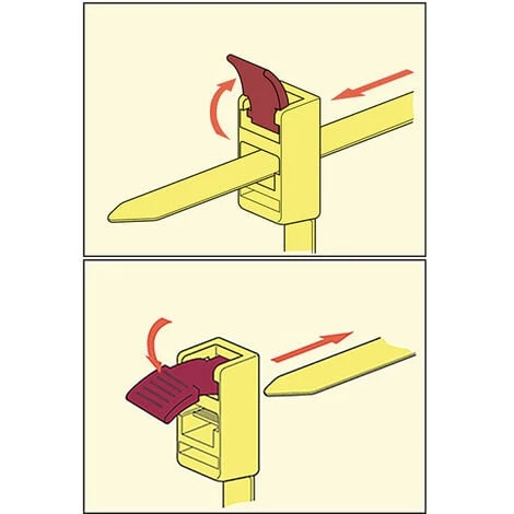 5 Colliers De Serrage Réouvrable 750 X 13 Mm Jaune SpeedyTie - RTT750 - HellermannTyton 2 5 Colliers De Serrage Réouvrable 750 X 13 Mm Jaune SpeedyTie - RTT750 - HellermannTyton – Image 2