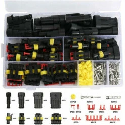 352 Pièces Imperméable à L'eau Connecteur Kit, Terminal Électriques De Voiture Étanche à 1/2/3/4 Broches,pour Moto,Scooter, Voiture