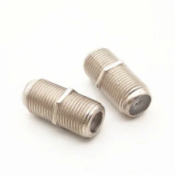 F Plug Femelle à Femelle Coupleur De Câble Coaxial Extension Pour F TV Adaptateur De Câbles Coax Radio, Antenne TV Câble Coaxial F-Connectors Adaptateur Satellite Type F Connecteur -2Pack