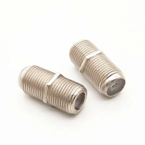 F Plug Femelle à Femelle Coupleur De Câble Coaxial Extension Pour F TV Adaptateur De Câbles Coax Radio, Antenne TV Câble Coaxial F-Connectors Adaptateur Satellite Type F Connecteur -2Pack 1 F Plug Femelle à Femelle Coupleur De Câble Coaxial Extension Pour F TV Adaptateur De Câbles Coax Radio, Antenne TV Câble Coaxial F-Connectors Adaptateur Satellite Type F Connecteur -2Pack