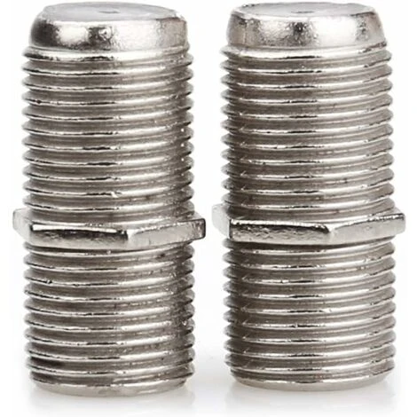 F Plug Femelle à Femelle Coupleur De Câble Coaxial Extension Pour F TV Adaptateur De Câbles Coax Radio, Antenne TV Câble Coaxial F-Connectors Adaptateur Satellite Type F Connecteur -2Pack 2 F Plug Femelle à Femelle Coupleur De Câble Coaxial Extension Pour F TV Adaptateur De Câbles Coax Radio, Antenne TV Câble Coaxial F-Connectors Adaptateur Satellite Type F Connecteur -2Pack – Image 2