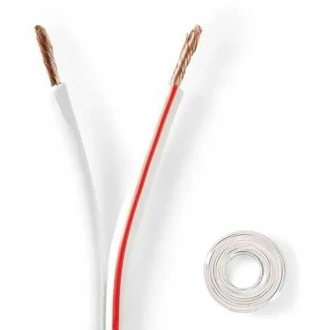 Câble Bipolaire 2 Fils 0,5mm² Blanc Rouge AWG Isolant PVC 50V 2x8A Fil électrique Maison Lumière Lampe Ruban LED Eclairage, 2 Mètres 1 Câble Bipolaire 2 Fils 0,5mm² Blanc Rouge AWG Isolant PVC 50V 2x8A Fil électrique Maison Lumière Lampe Ruban LED Eclairage, 2 Mètres