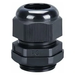 SVKBJROY 25 Pièces PG19 Nylon Presse-étoupe Conduit Electrique Fil Étanche Compression Connecteur Avec Contre-écrou / Rondelle (Noire)