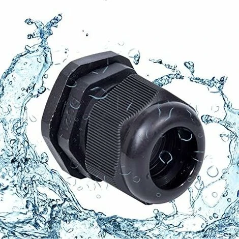 SVKBJROY 25 Pièces PG19 Nylon Presse-étoupe Conduit Electrique Fil Étanche Compression Connecteur Avec Contre-écrou / Rondelle (Noire) 3 SVKBJROY 25 Pièces PG19 Nylon Presse-étoupe Conduit Electrique Fil Étanche Compression Connecteur Avec Contre-écrou / Rondelle (Noire) – Image 3