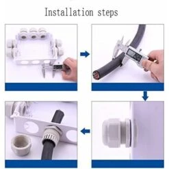 SVKBJROY 25 Pièces PG19 Nylon Presse-étoupe Conduit Electrique Fil Étanche Compression Connecteur Avec Contre-écrou / Rondelle (Noire) 9 SVKBJROY 25 Pièces PG19 Nylon Presse-étoupe Conduit Electrique Fil Étanche Compression Connecteur Avec Contre-écrou / Rondelle (Noire) -Goobayd Magasin 87205028 5