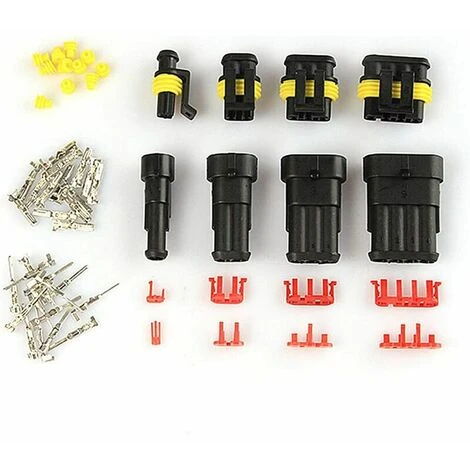 Lot De 352 Connecteurs électriques étanches Pour Voiture, 1, 2, 3 Ou 4 Broches, Assortiment De Bornes Pour Moto, Voiture, Scooter, Camion, Bateau,Superma 5 Lot De 352 Connecteurs électriques étanches Pour Voiture, 1, 2, 3 Ou 4 Broches, Assortiment De Bornes Pour Moto, Voiture, Scooter, Camion, Bateau,Superma – Image 5