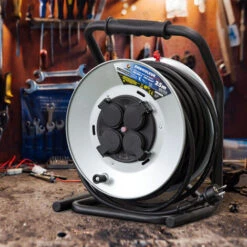 Enrouleur 4 Prises-h07rn-3g2.5MM²-25M - Acier Galvanisé -I-watts Pro -Goobayd Magasin 90499520 5