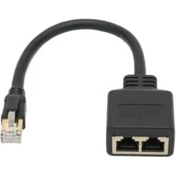 Câble Répartiteur Ethernet RJ45, Adaptateur Répartiteur RJ45 Mâle à 2 Femelles, Câble Adaptateur De Commutateur Ethernet RJ45 Professionnel Pour Connecteur De Prise Ethernet De Bureau à Domicile