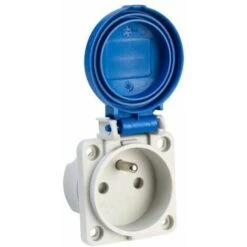 Prise Française 2P+T IP54 à Encastrer Sur Coffret Étanche IP54 Bornes à Vis