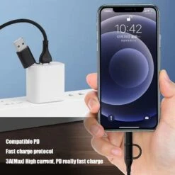 Câble De Charge 4 En 1 PD Câble De DonnéEs De Charge Multifonction Type-C à Type-C Câble De Charge Câble De Charge De -Goobayd Magasin 94711859 5