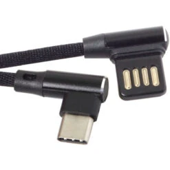 Usb-C 3.1 Type-C Une Gauche, Angle Droit 90º De Câble USB 2.0 Avec Manchon Pour Tablette Et 15Cm -Goobayd Magasin 94712103 4