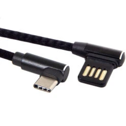 Usb-C 3.1 Type-C Une Gauche, Angle Droit 90º De Câble USB 2.0 Avec Manchon Pour Tablette Et 15Cm -Goobayd Magasin 94712103 5