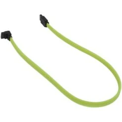 50CM SATA 3.0 III SATA3 Cable De Donnees A 7 Broches SSD A Angle Droit 6Gb / S Cordon De Donnees Pour Disque Dur Avec Gaine En Nylon (Vert) -Goobayd Magasin 94712460 4