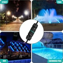 Boite De Derivation IP68 Etanche - Lot De 4 Connecteur Électrique Éxterieur 2 Voies, Boîte De Jonction Câblage Externe Domino Etanche Pour Ø9-12 Mm Câbles De Terre 9 Boite De Derivation IP68 Etanche - Lot De 4 Connecteur Électrique Éxterieur 2 Voies, Boîte De Jonction Câblage Externe Domino Etanche Pour Ø9-12 Mm Câbles De Terre -Goobayd Magasin 95461802 5