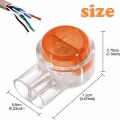 300pcs Scotchlok UY Connecteur Etanche,Connecteurs De CaBle Remplis Des RéSines Colliers De Connexion Pour Jardin & ExtéRieur La Tondeuse à Gazon Robotique