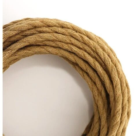 Câble électrique Recouvert De Jute Tressé 2 Câble électrique Recouvert De Jute Tressé – Image 2